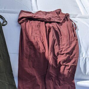 NOMADS hemp wear red flared pants